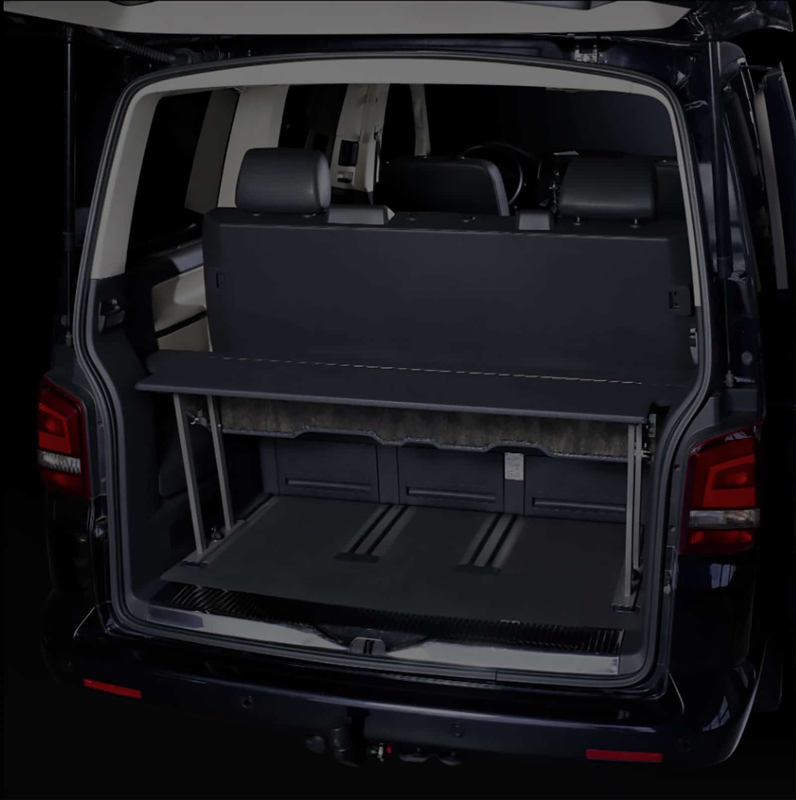 VW T5 und T6 Multiflexboard L&M Tech in einem Multivan